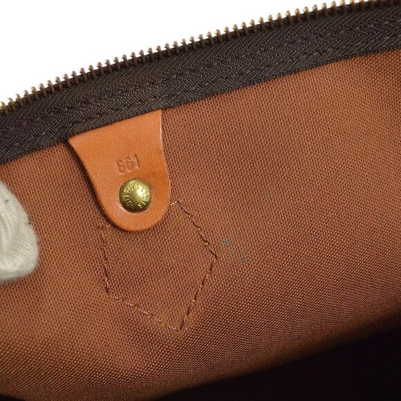 Louis Vuitton SPEEDY 35 HANDBAG PURSE MONOGRAM CANVAS - Picture 7 of 9